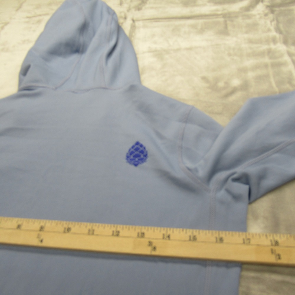 Stio Hoodie Women Small Blue Natural Power Logo Pullover Run Jog Hike Activewear - Picture 9 of 12